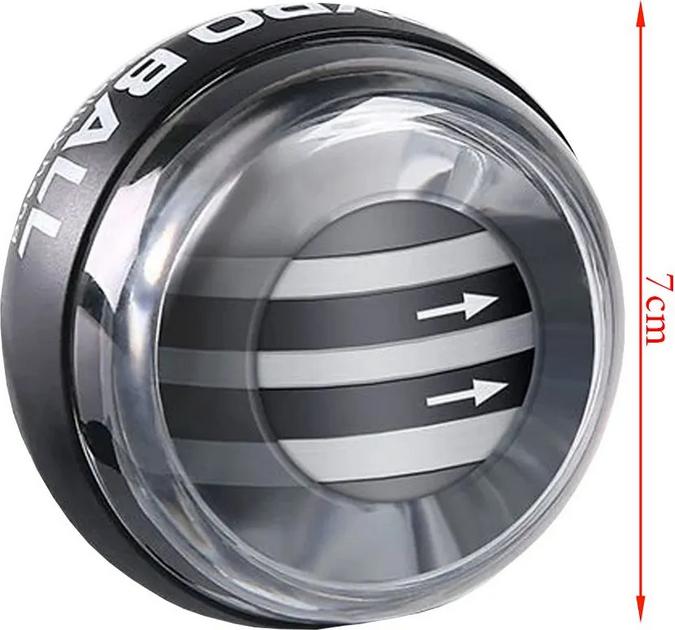 Produktbild PhoneLook Kompakter Cranit Gyro Ball ergonomisches Design effizienter Unterarm und Griffkraft Trainer mit Schl