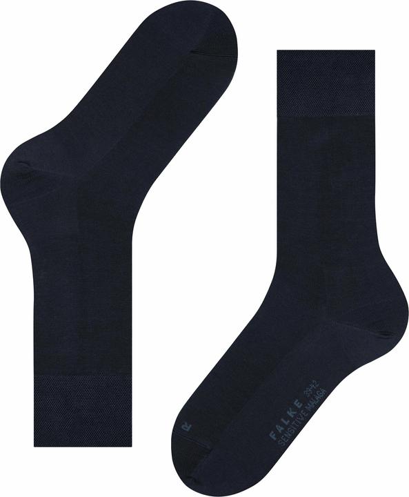 Actual product image Falke Malaga Sensitive (3-pack) men's socks, colour 6375 dark navy, size 39-42 (Single pack, 39 - 42)