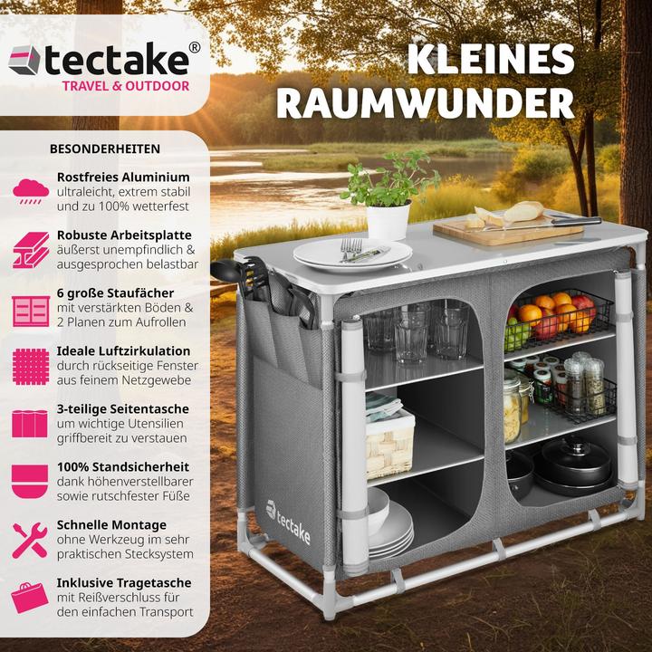 Actual product image tectake Camping kitchen