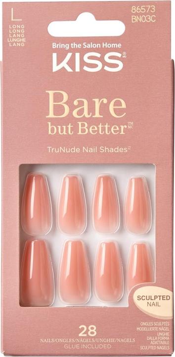Image du produit KISS Nails - Bare-But-Better Nails Nude Glow (Ustensiles à ongles, Violet, Blond)