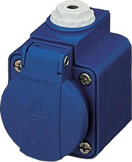 Actual product image Mennekes Schuko surface mounted socket