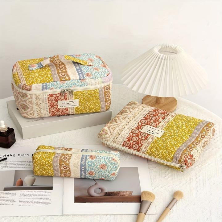 Immagine prodotto Only-Bags.Store Borsa per cosmetici in cotone con grande capacità -, non impermeabile, inodore
