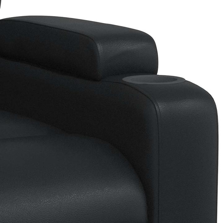 Actual product image VidaXL Massage chair black imitation leather,Colour: Black,Material