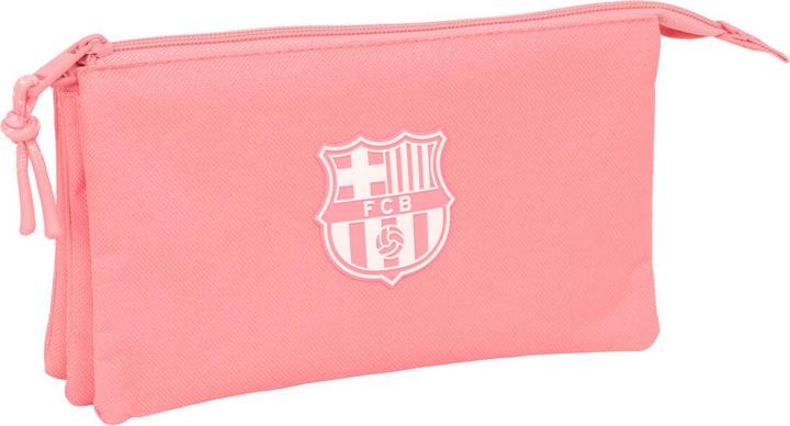 FC Barcelona Dreifaches Mehrzweck-Etui F.C. Barcelona Koralle 22 x 12 x 3 cm