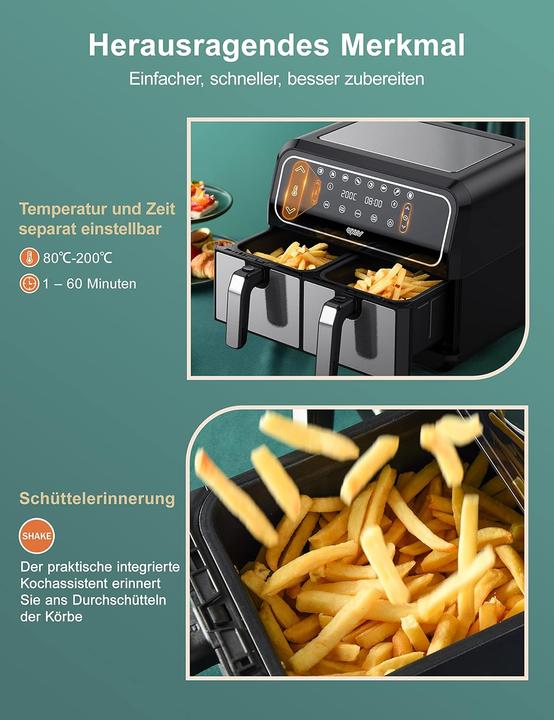 Image du produit Innsky Heissluftfritteuse Dual Zone