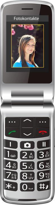 Actual product image Bea-Fon Silver Line SL645 - Mobile phone - microSD slot (2.80", 3 Mpx, 2G)