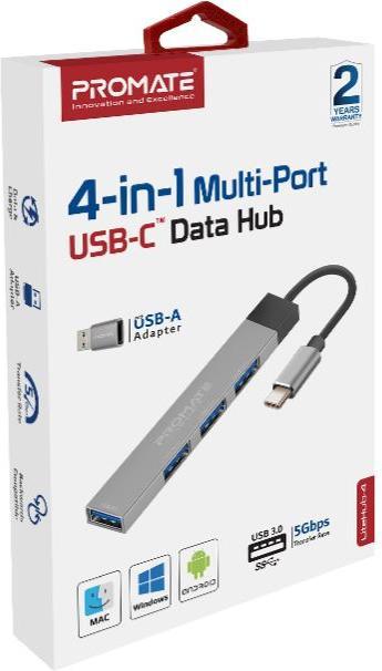 Produktbild ProMate LiteHub-4i 4 in 1 USB-C Hub (USB-C, USB-A, 4 Ports)