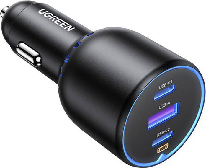 Ugreen Fast Car Charger 130W 90413 2xUSB-C PD+USB-A