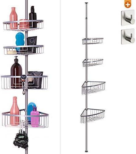 Actual product image Smartpeas Telescopic shower shelf