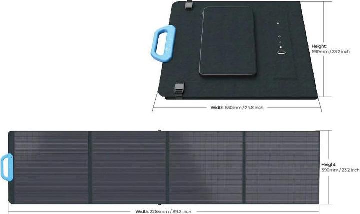 Productafbeelding Bluetti PV200 opvouwbaar zonnepaneel (200 W, 7.30 kg)