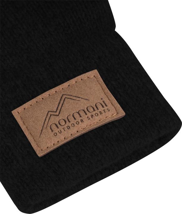 Actual product image Normani Men's merino knitted finger gloves with sheepskin "Leanyer" - 9635 (9)