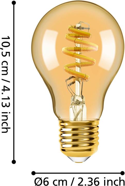 Actual product image EGLO Illuminant (E27, 4.90 W, 360 lm, 1 x, G)