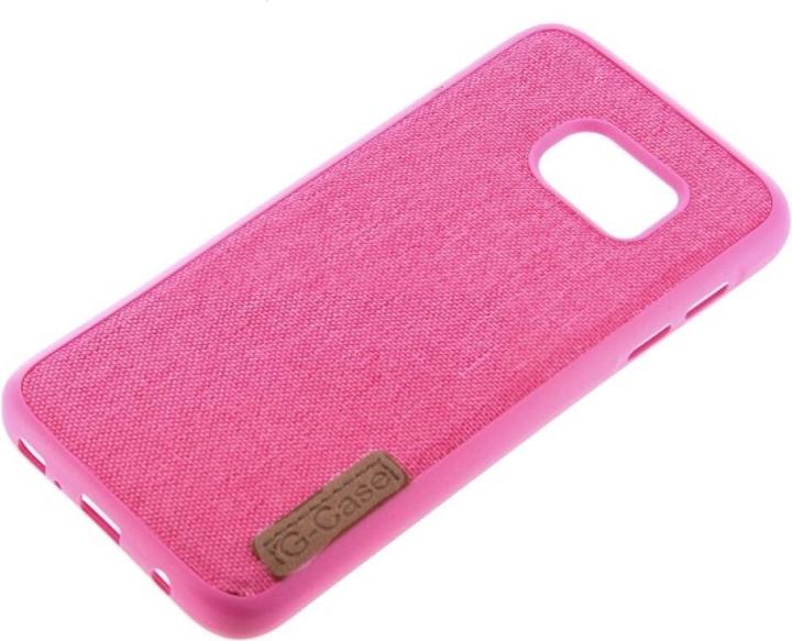 Actual product image OEM Silicone Case Textile for Samsung S7 pink (Samsung Galaxy S7)