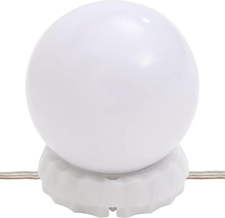 Actual product image VidaXL Wandspiegel mit LED-Leuchten 20x50 cm Glas Oval (20 x 50 cm)