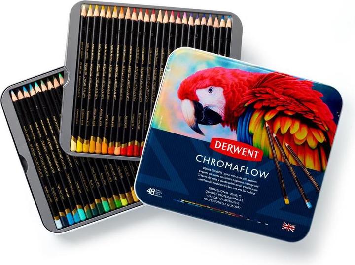 Image du produit Derwent Crayons de couleur Chromaflow, multicolores, 3,5 mm, 48 pièces (Multicolore, 48 x)