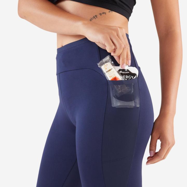 Produktbild Kiprun Lauftights 3/4 Damen atmungsaktiv - Run 500 Comfort marineblau (W30/L31)