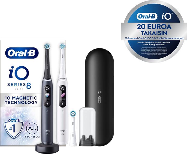 Immagine prodotto Oral-B Spazzolino elettrico iO Series 8, bianco e nero (Spazzolino oscillante)