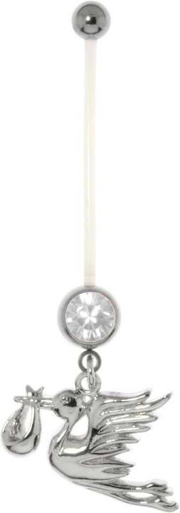 Bijouteria Schwangerschaftspiercing (Chirurgenstahl 316L, Kristall, Bioplast, Messing mit Stahlbeschichtung)