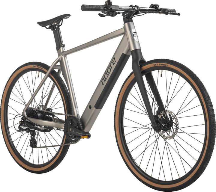 Produktbild Adore E-Citybike 28" Alu Urban Bike Stadtfahrrad UBR-770 Heckmotor 30NM / 10Ah Stahlgrau matt (52 cm)
