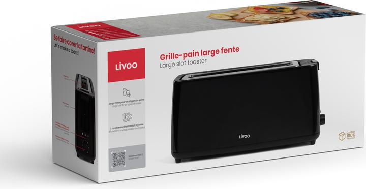 Image du produit Livoo Grille-pain large fente