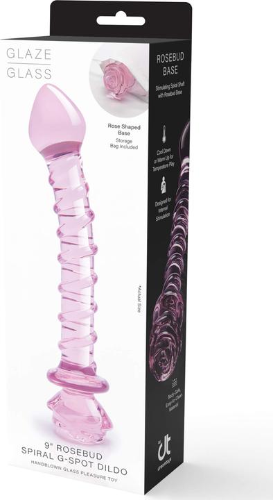 Produktbild Dream Toys Glaze Glass - Rosebud Spiral G-Spot Dildo
