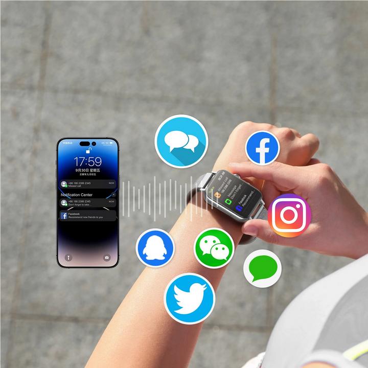 Image du produit Joyroom Montre intelligente JR-FT5 IP68 avec fonction de réponse aux appels - argent