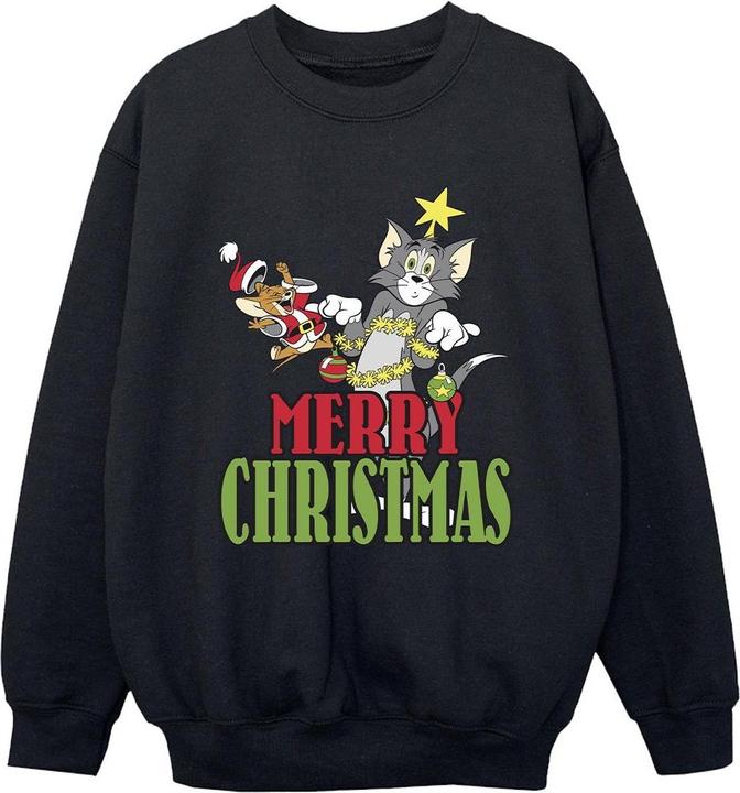 Tom & Jerry Merry Christmas Baubles Sweatshirt Jungen