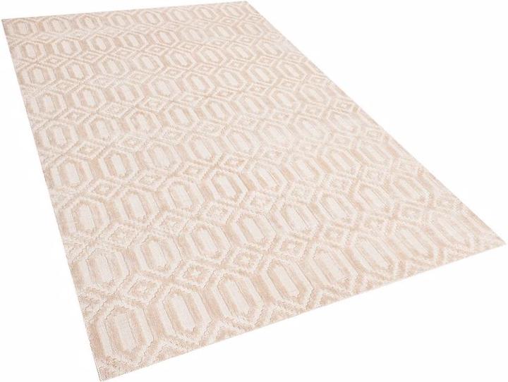 Actual product image Beliani Viscose carpet 140 x 200 cm beige ADATEPE (140 x 200 cm)