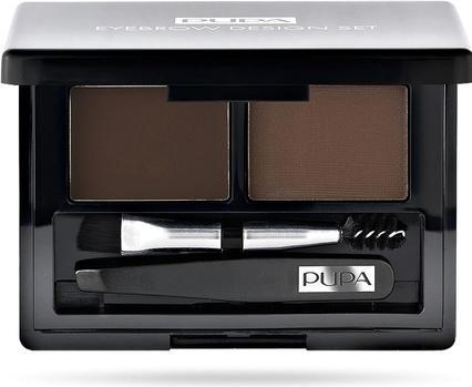 Actual product image Pupa Milano Eyebrow Desing Set Dark Brown (Dark brown)