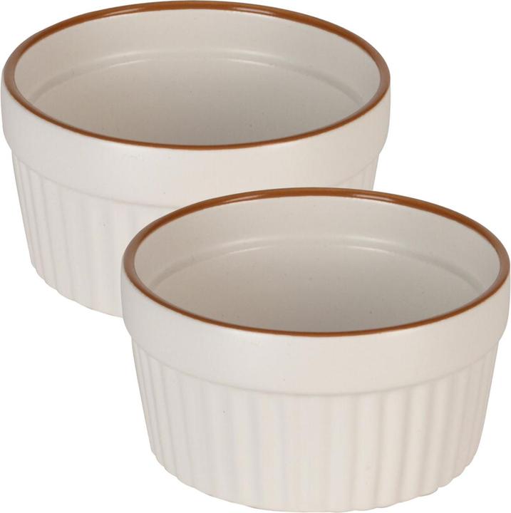 Actual product image Excellent Houseware 8er-Set Souffléförmchen, je 200 ml, beige
