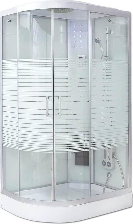 Home Deluxe Doccia a vapore con cascata sauna a vapore MANTA XL, 120x80x220cm - Sinistra