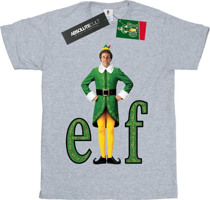 Actual product image Elf Girls Buddy Logo Cotton T-Shirt (152, 158)