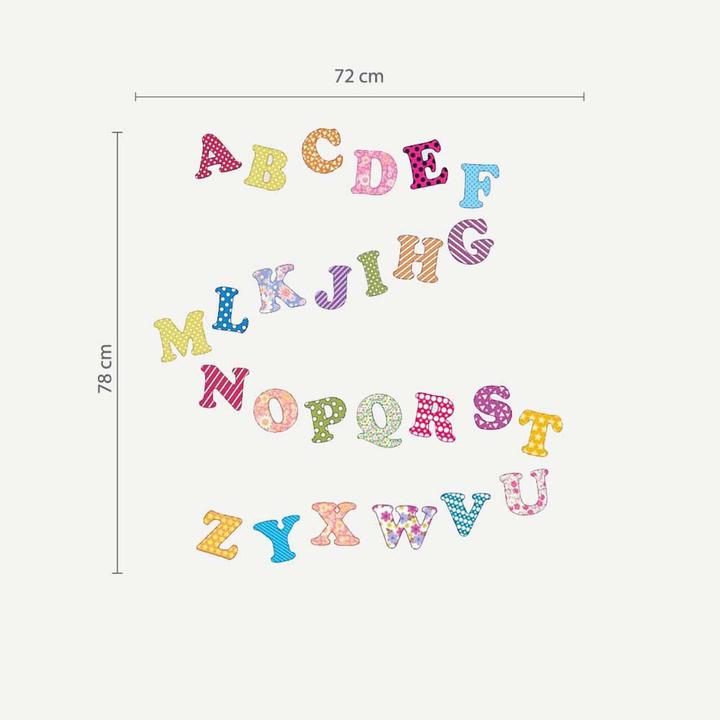 Actual product image Walplus Wall tattoo Magic 59 Letters wall sticker (90 x 60 cm)