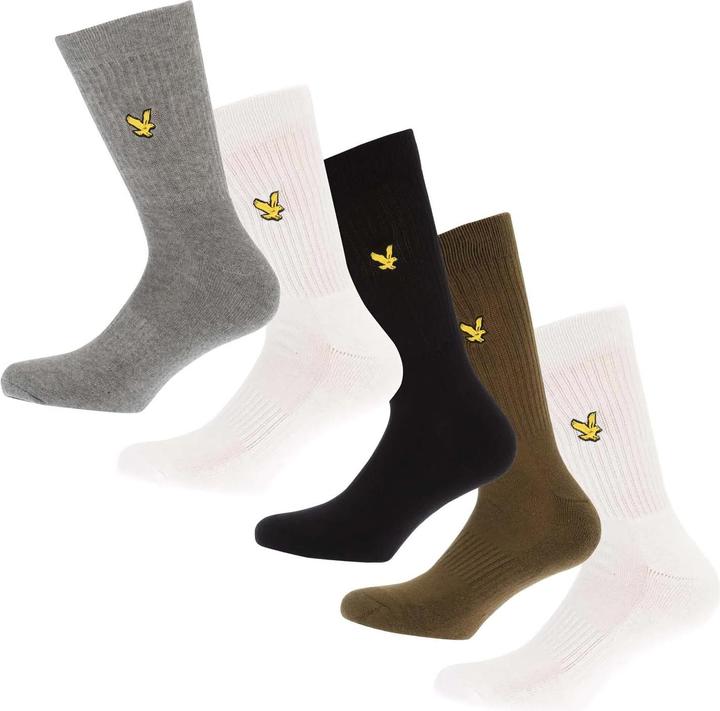 Actual product image Lyle and Scott Mens Sports Socks (Pack of 5) (5-pack, 40.5 - 45.5)