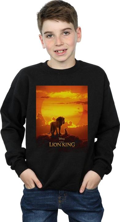 Actual product image Disney Boys The Lion King Movie Sunset Poster Sweatshirt (140, 146)