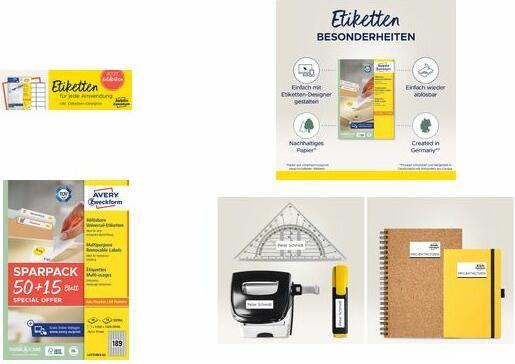 Actual product image Avery Universal labels