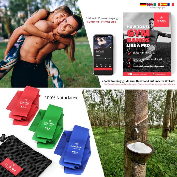 Produktbild BeMaxx Fitness-Gymnastikband 3er-Set, Gummi