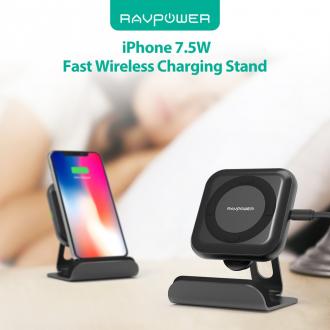 Actual product image Nenurodyta RAVPower Wireless charger with holder (RP-PC070), Black, 10W (10 W)
