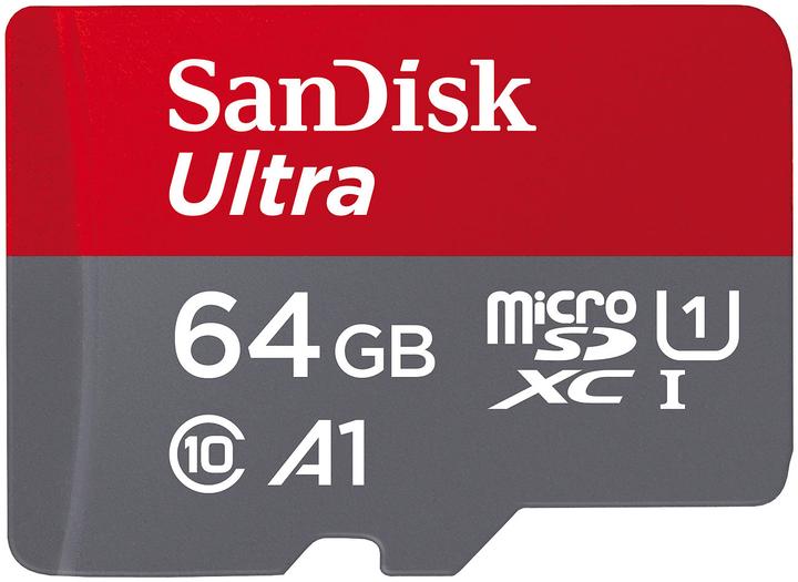 SanDisk Ultra mit Adapter (64 GB, microSDXC, U1, UHS-I)