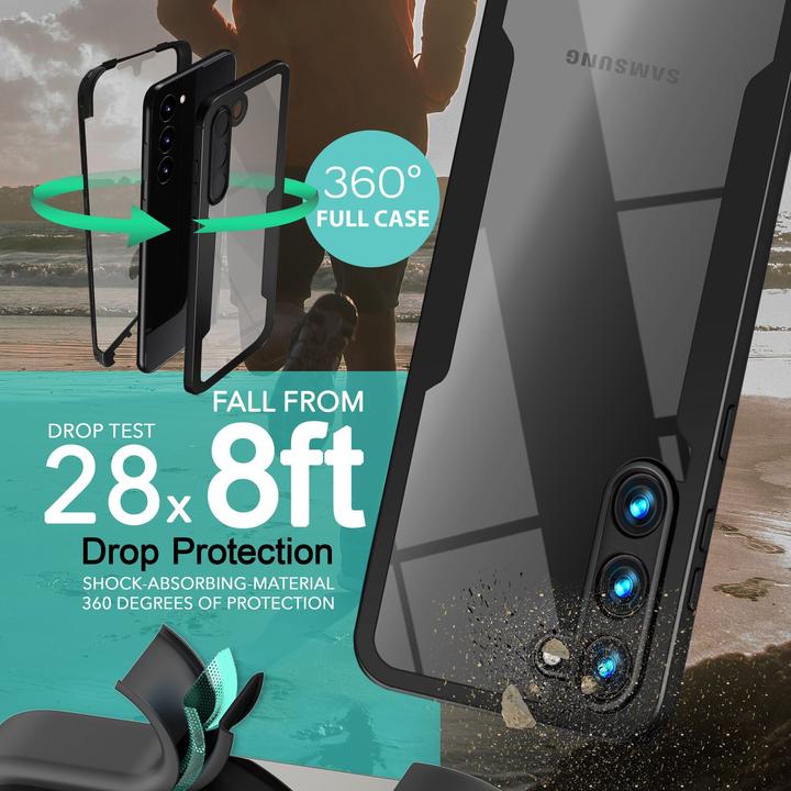 Immagine prodotto Nalia Busta ibrida trasparente a 360 gradi (Samsung Galaxy S23+)