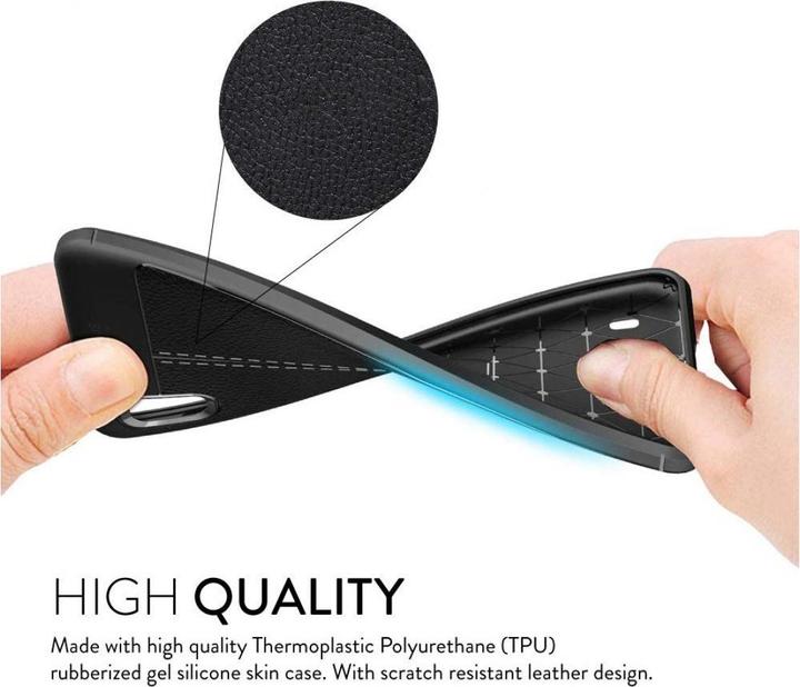Actual product image Screenguard Samsung Galaxy A10 Case Leather Design TPU Cover (Samsung Galaxy A10)