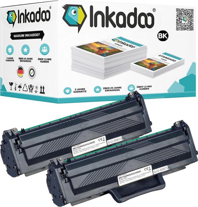 Produktbild Inkadoo Kompatibel Toner für Samsung ML-1665 Series enthält 2x Tonerkartusche (BK)