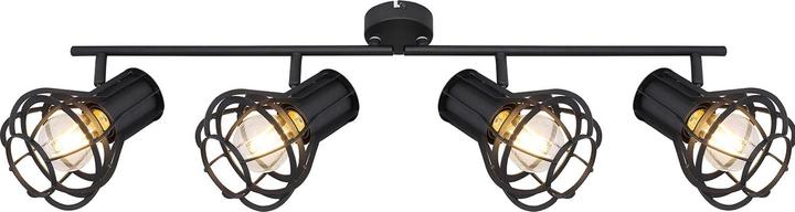 Produktbild Globo Strahler Clastra schwarz matt 4xE27 (E27)