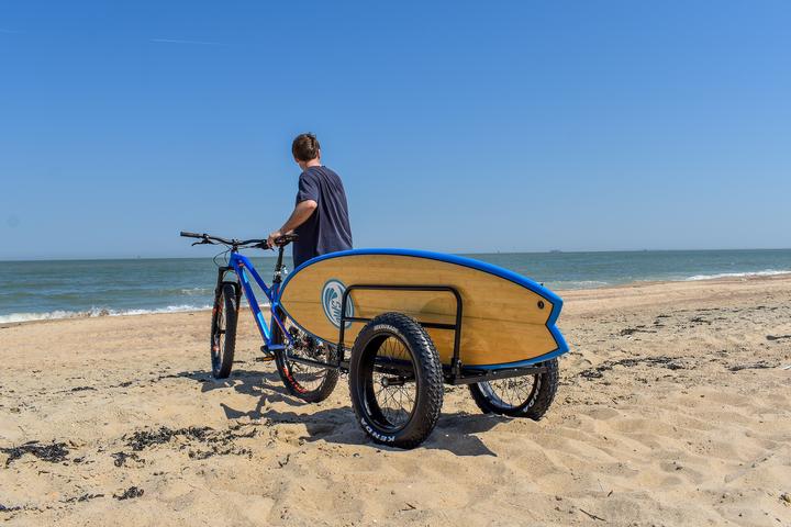 Produktbild 9WS Remorque vlo spcial plage - roues fat bike