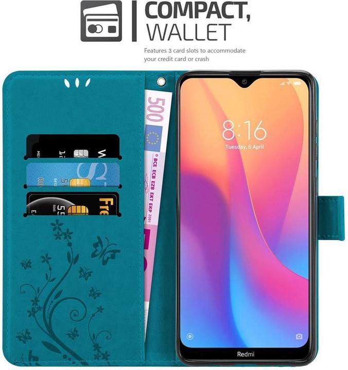 Image du produit Cadorabo Couverture du livre de fleurs (Xiaomi Redmi 8A)