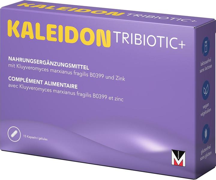 Actual product image Menarini Kaleidon Tribiotic+ Kaps 15 Stk (15 Piece, Capsules)