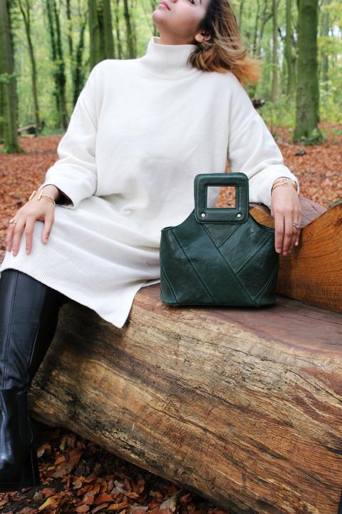 Image du produit Only-Bags.Store Sac à main en cuir, sac à bandoulière, Top Handle Bag, cadeau de Noël