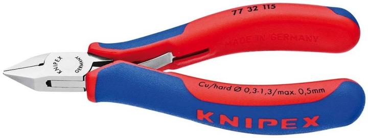 Image du produit Knipex Pince coupante de côté pour l'électronique 77 32 115 SB (115 mm)