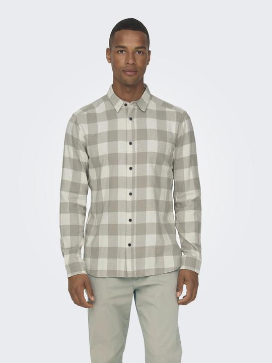 Actual product image Only & Sons Checked long sleeve shirt (L)