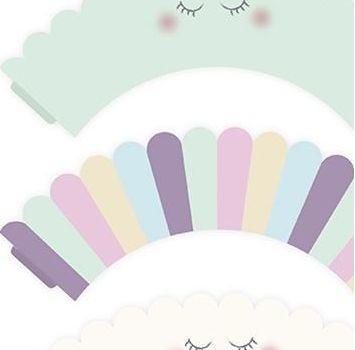 Immagine prodotto Partydeco Contenitore per cupcake/muffin - Nuvole (6pz)